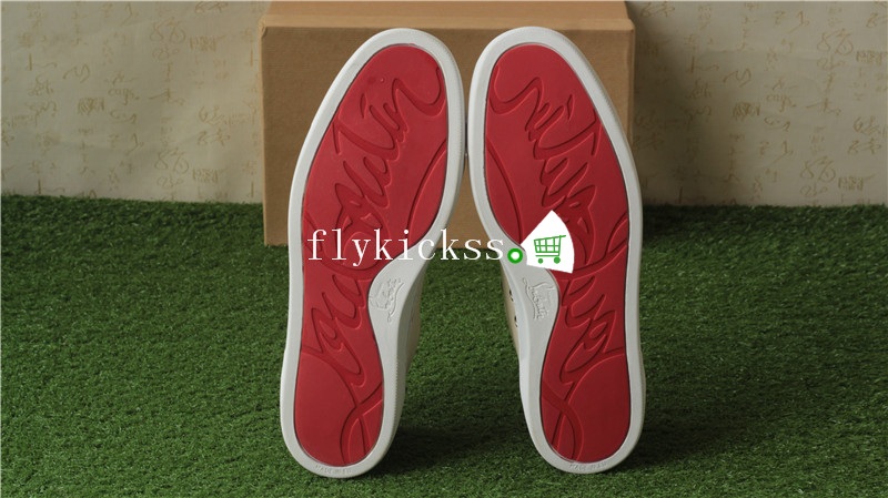 Christian louboutin Low Top Sneaker Red Cream Black